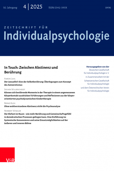 Zeitschrift f. Individualpsycholgie 2025, 50/Heft4